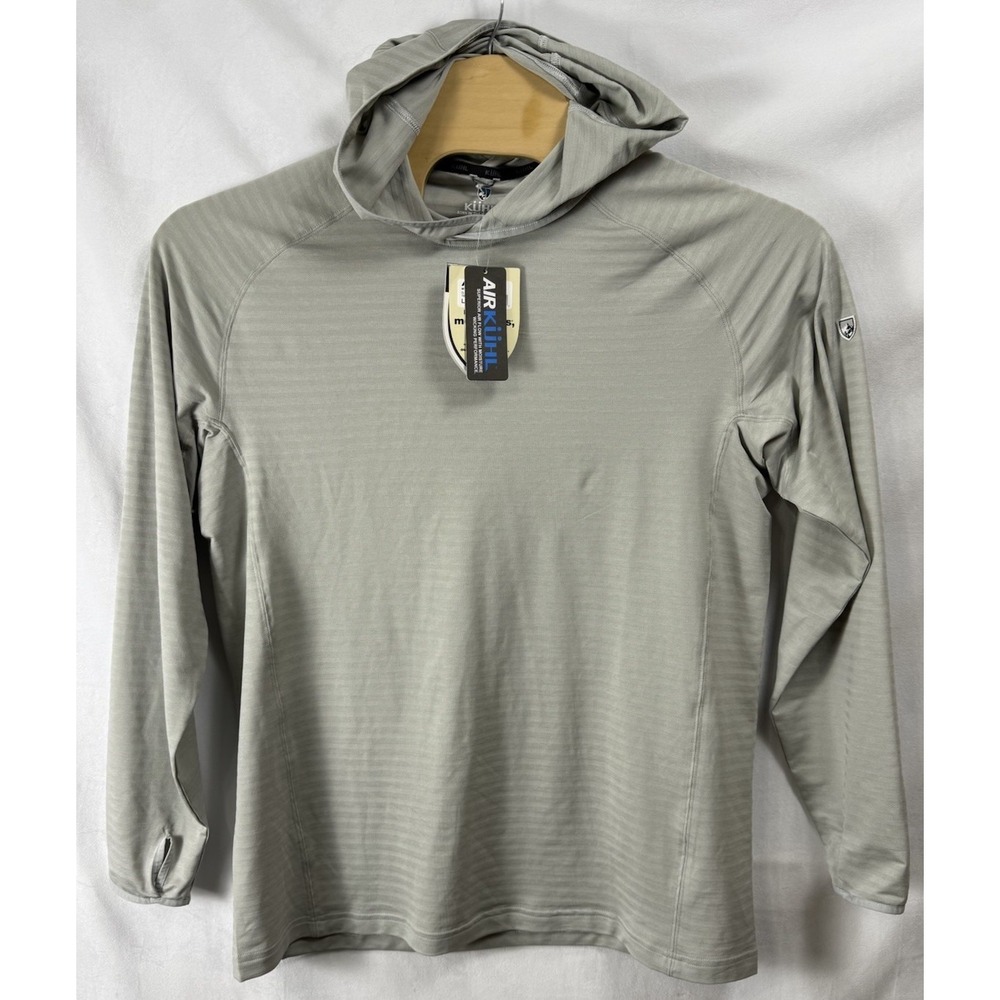 New KUHL Engineered Airkuhl Hoody Mens Large Color Cloud Gray UPF 50+